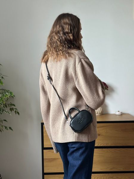Сумка 5 в 1 &laquo;Міра&raquo; екошкіра, чорна, 32х21х10 см + 14х9х6 см